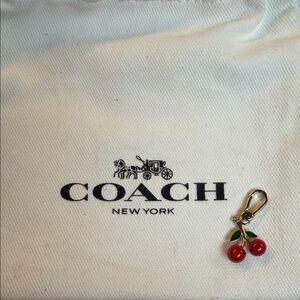 Coach Cherry Key Purse necklace charm